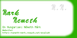 mark nemeth business card